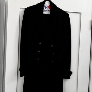 Saint John jacket, real pockets, button up, belted, size 4